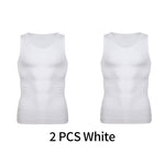 Mens Slimming Body Shaper Vest Shirt Abs Abdomen Slim Gym Workout Tummy Control Compression Tank Top Sleeveless Shapewear