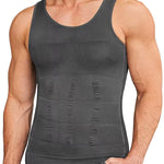 Mens Slimming Body Shaper Vest Shirt Abs Abdomen Slim Gym Workout Tummy Control Compression Tank Top Sleeveless Shapewear