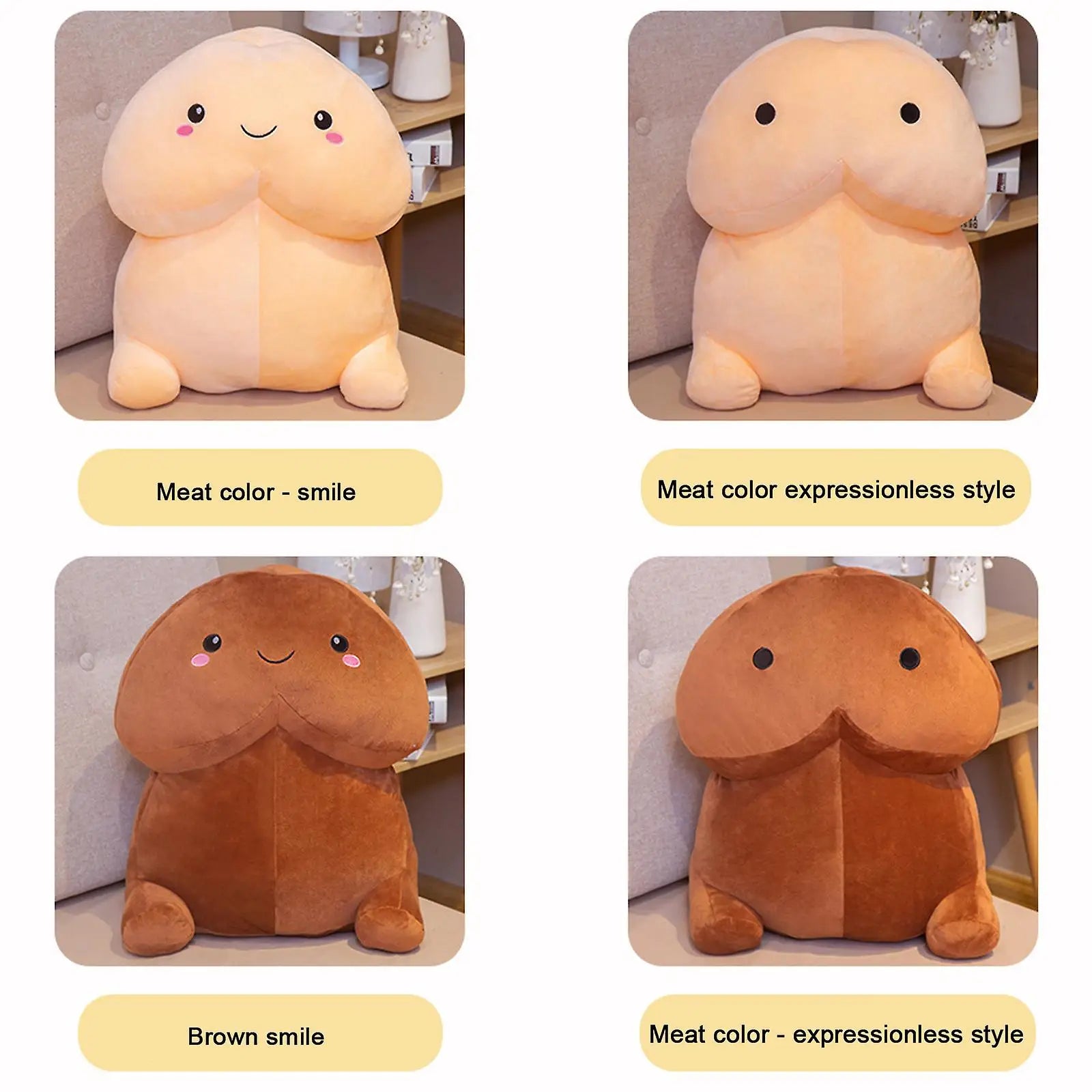 2Sizes the Newest Pillow Cute Fun Unique Plush Toys for Girlfriend Ding Ding Stuffed Dolls Kids Birthyday Gifts Sofa Decor Home
